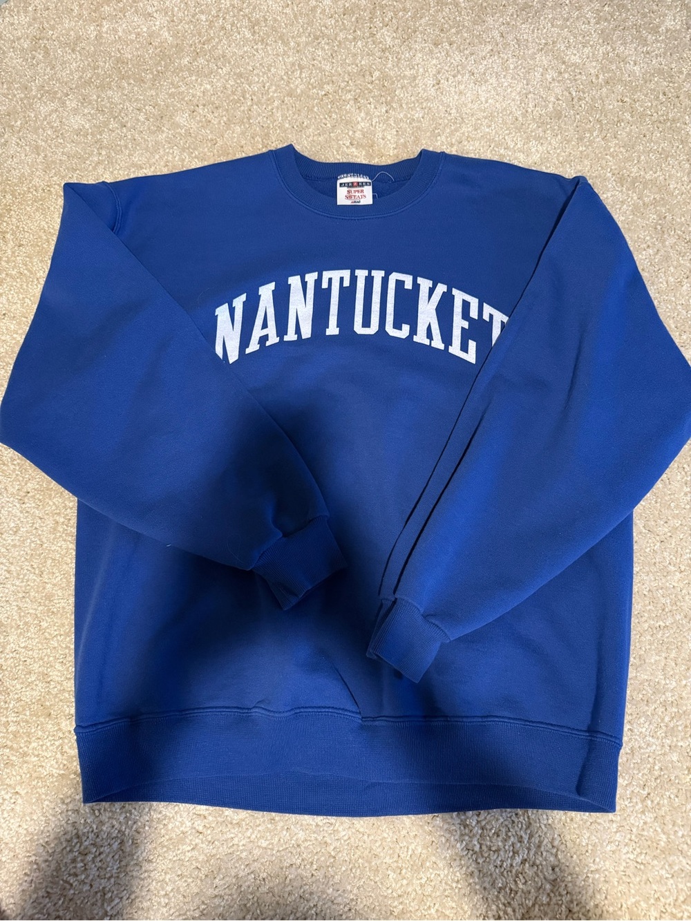 Jerzees Royal Blue Nantucket Crewneck Sweatshirt